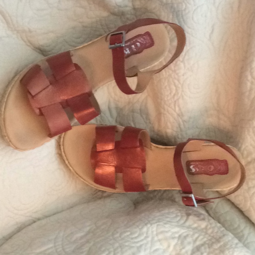 Korks platform sandals.  Gently worn.